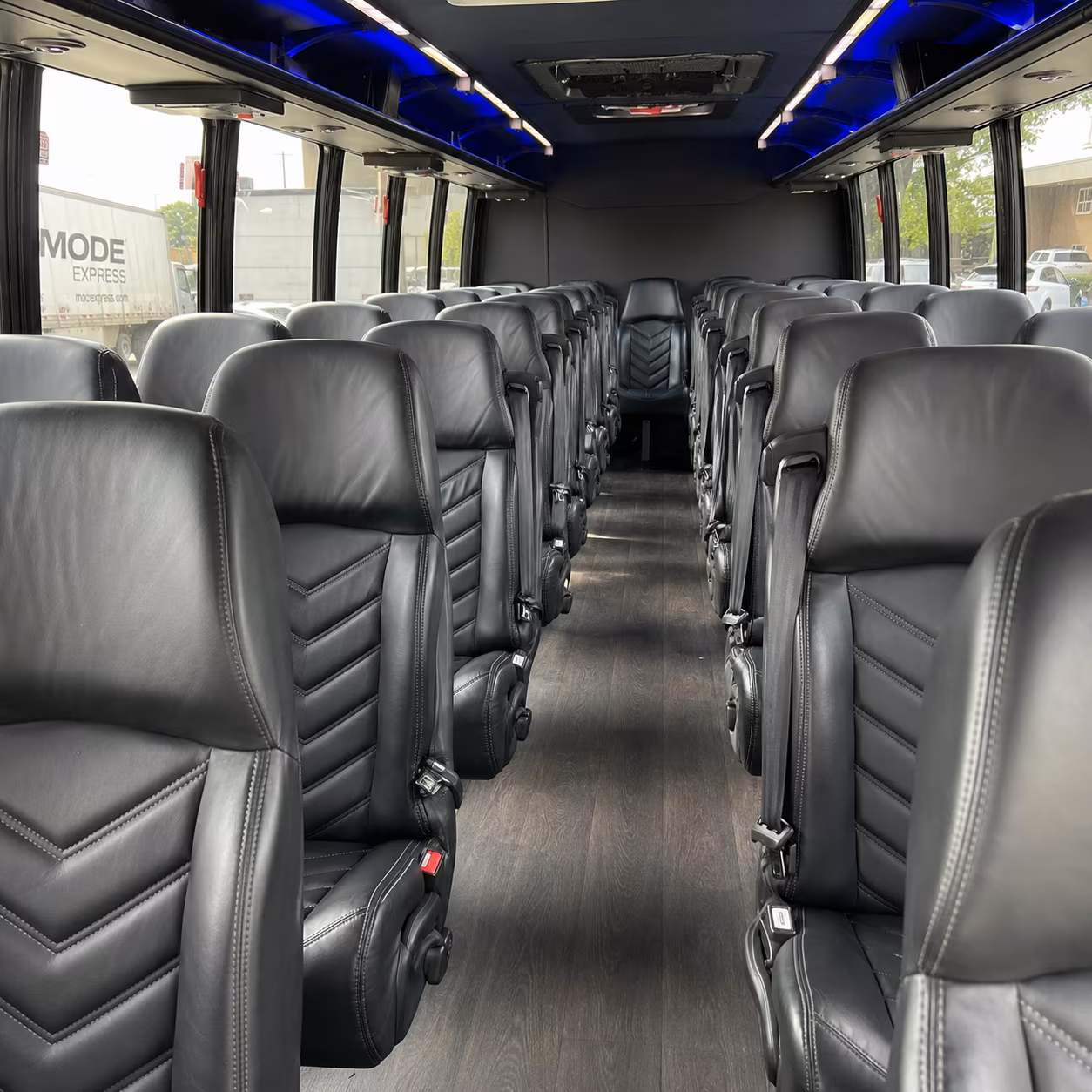 rancho cucamonga concert transportation onboard seating