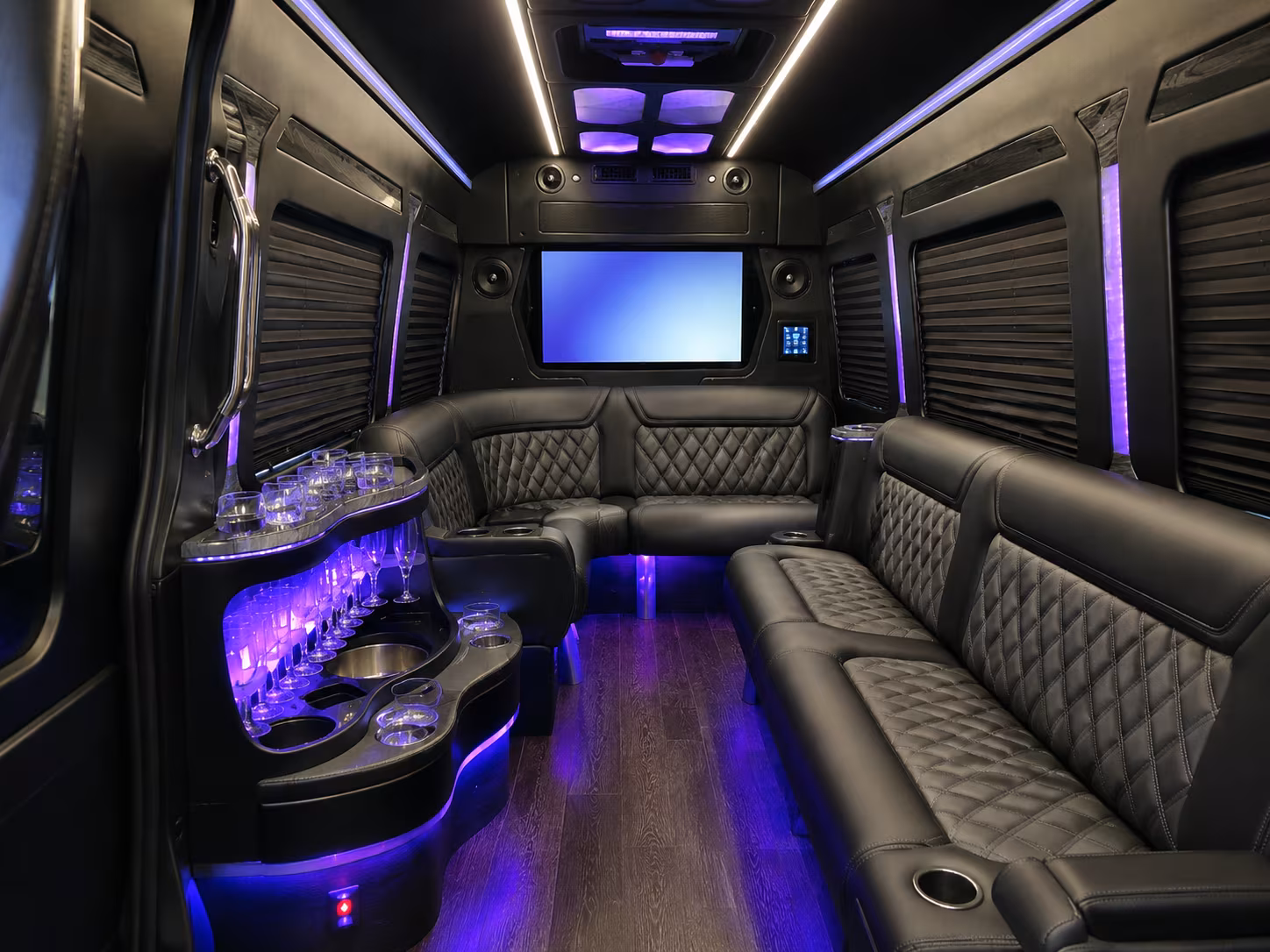 wedding and private event buses along foothill boulevard